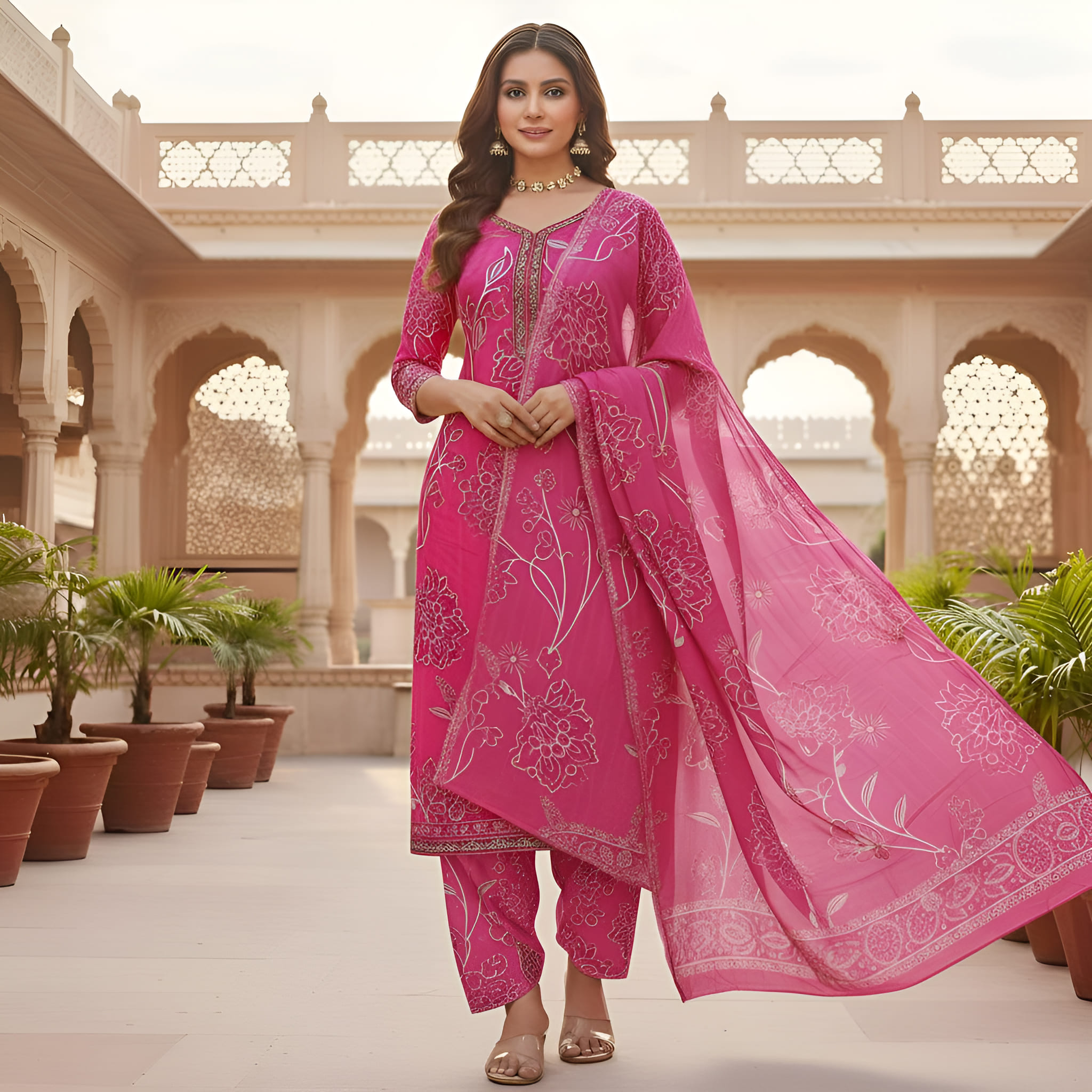 silk salwar suit